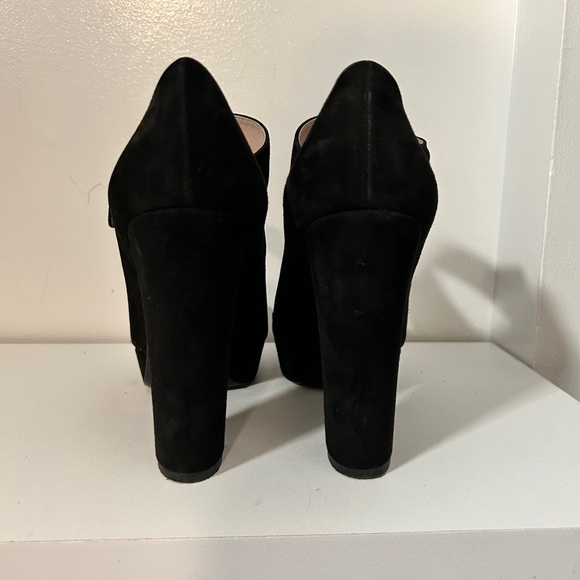 Miu Miu Black Suede Heels - Picture 3 of 4